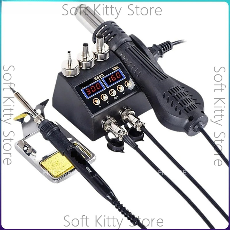 2 In 1 Soldering Rework Station 750W - 750W 2 in 1 はんだごて ホットエアガン